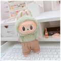 15/17cm Labubu V1 V2 Doll Clothing Fashion Hoodie and Pants Set Korean Idol Trendy DIY Doll Clothing Accessories Toy Gift