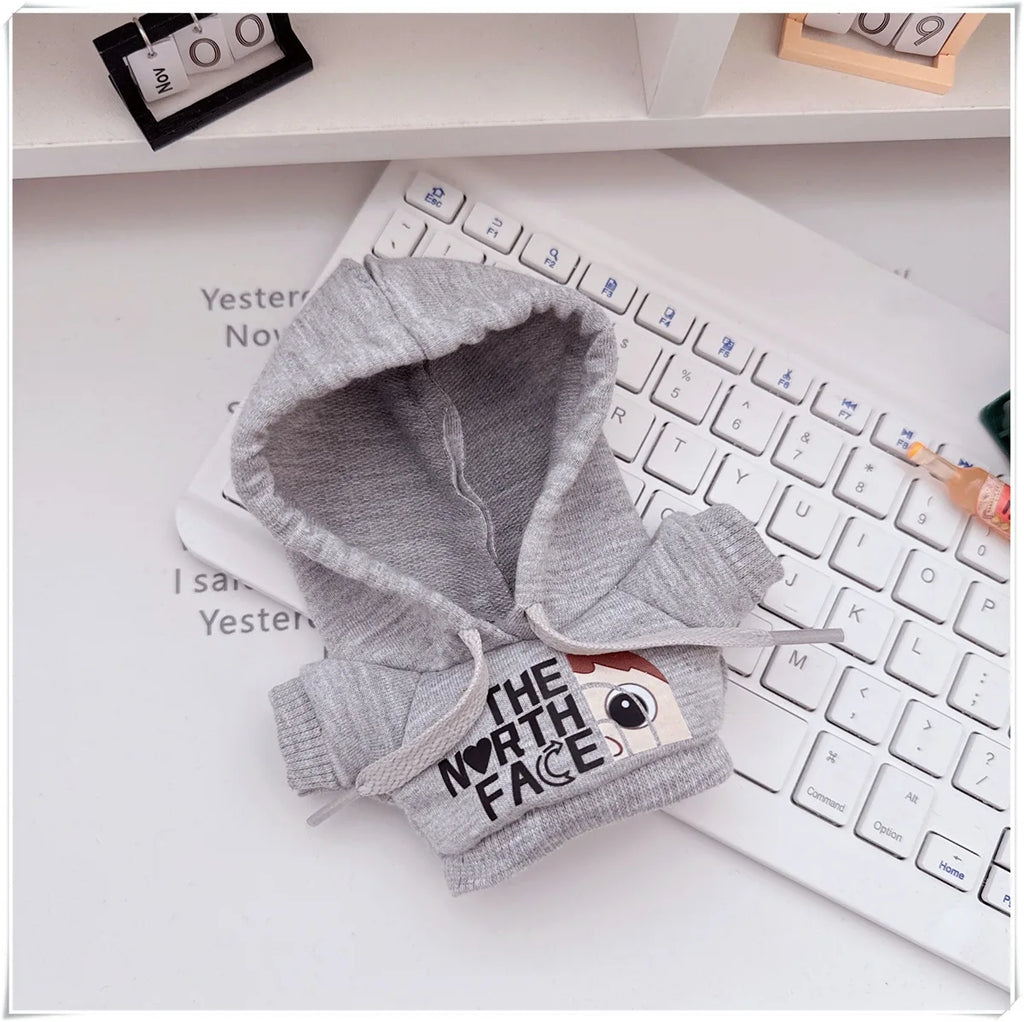 15/17cm Labubu V1 V2 Doll Clothing Fashion Hoodie and Pants Set Korean Idol Trendy DIY Doll Clothing Accessories Toy Gift